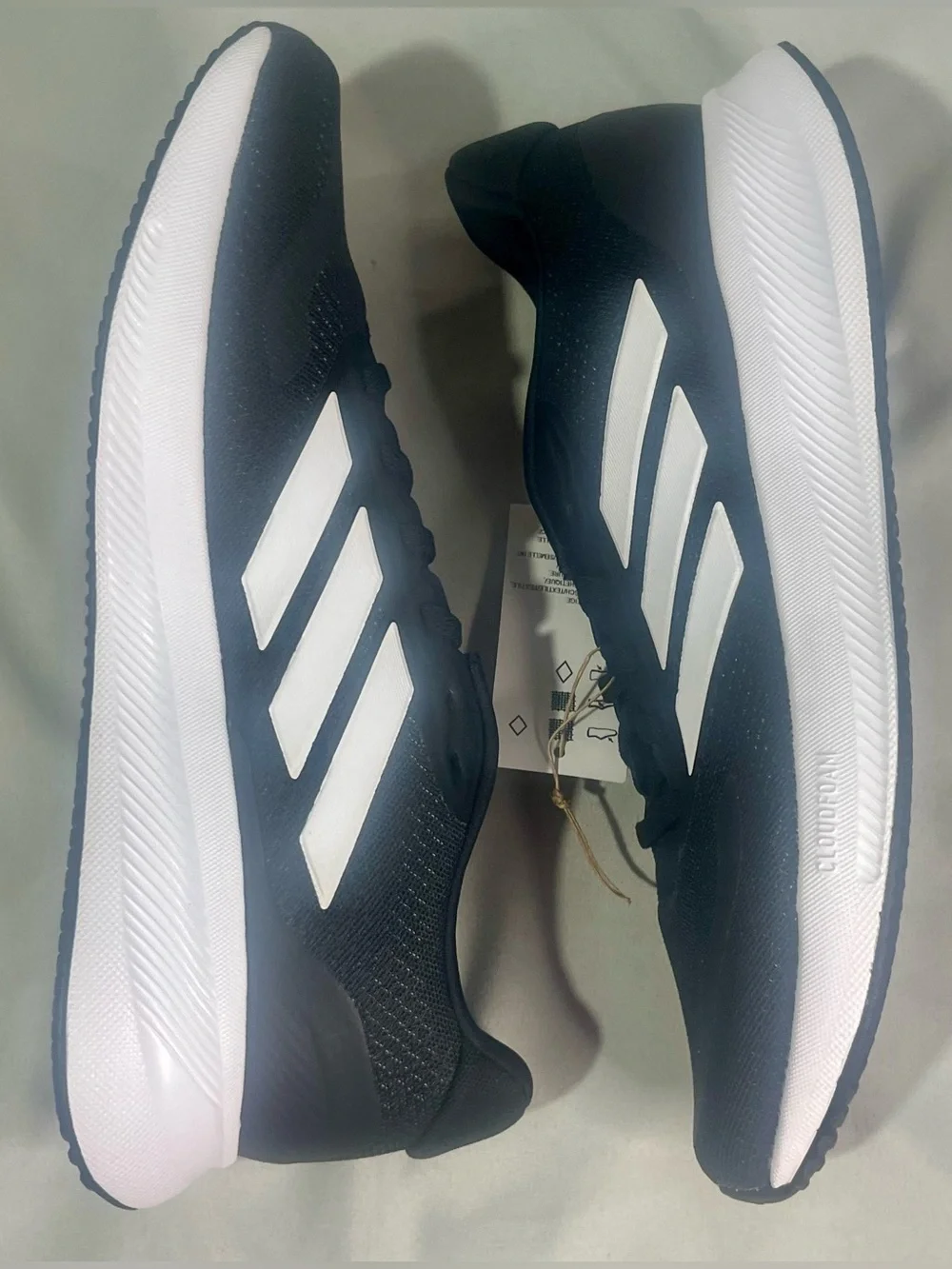 adidas Runfalcon 5 Black/White Men's Athletic Running Shoes